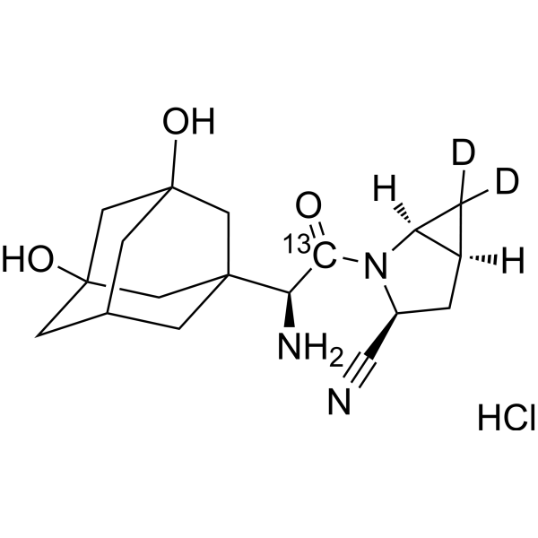 5-Hydroxy Saxagliptin-13C,d2 HCl